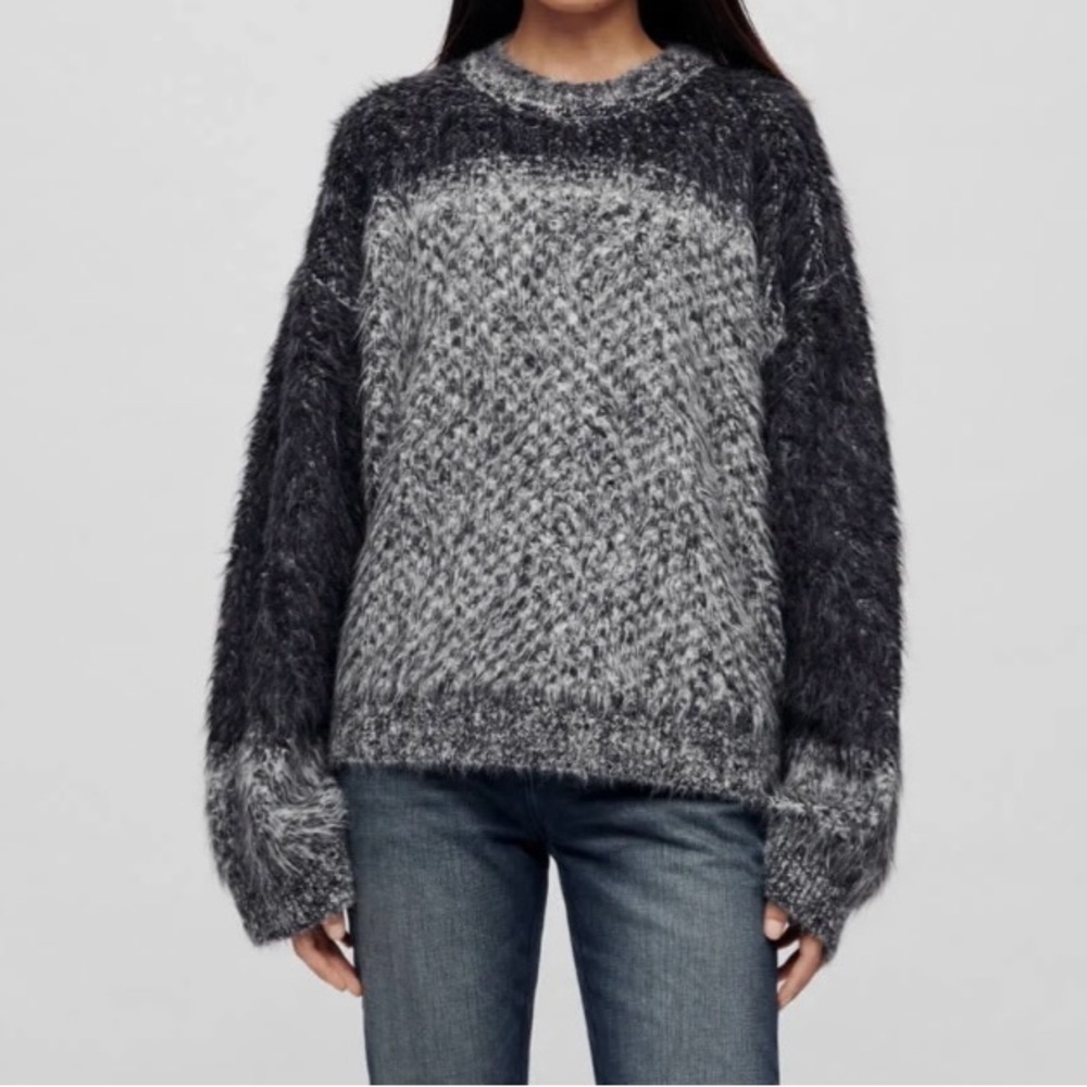 NWT- Oversized Boxy Knit Crewneck